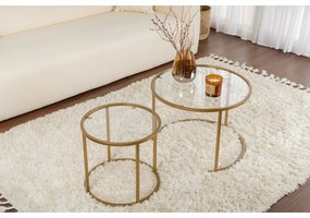 Set de măsuțe de cafea Aurum Gold 60 cm, 2buc.