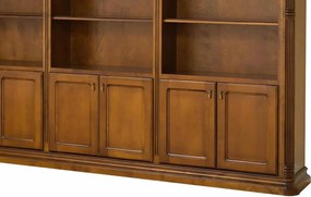 Bibliotecă lemn masiv Valerio, 262 × 40 × 244 cm