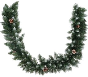 Ghirlanda decorativă de Crăciun Snowy cone, 180 cm