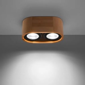 Plafonieră BASIC AR111 2xGU10/40W/230V lemn