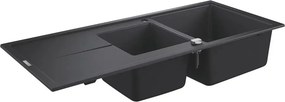 Chiuveta compozit Grohe K400 116x50.1 cm negru