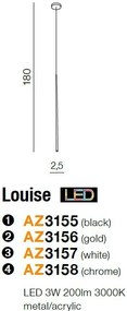 Pendul LED design modern minimalist Louise white ZZ AZ3157