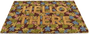 Covoraș de intrare din fibre de nucă de cocos 40x60 cm Hello There – Artsy Doormats