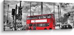 Tablou - Trafalgar Square (cu ceas) (90x30 cm)
