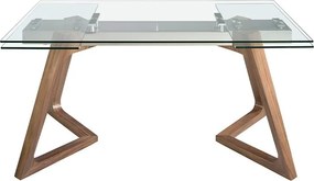 Masa extensibila deosebita design LUX Glass 160-240x90cm