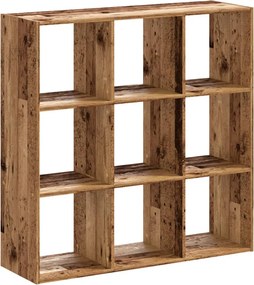 vidaXL Bibliotecă, lemn vechi, 102x32x102 cm, lemn prelucrat