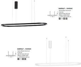 Lustra LED suspendata design modern QUERALT alba