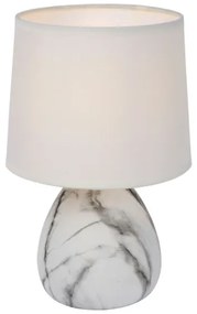 Lampă de masă MARMO 1xE14/40W/230V alb Lucide 47508/81/31