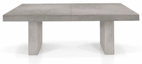 MASA EXTENSIBILA BIG FAMILY II, picior drept - GRI CIMENT - 180 cm / 100 cm / 77 cm