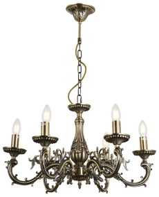 Lustră pe lanț Brilagi CLASSIC 6xE14/60W/230V alamă