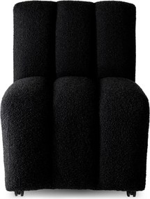 Scaun design LUX Kelly, Boucle negru
