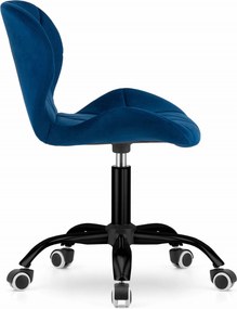 OFERTA Scaun de birou albastru inchis NOTO VELVET II. calitate