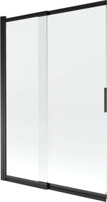 Mexen Fox paravan de baie cu 2 aripi glisante 120 x 150 cm, transparent, negru - 891-120-002-70-00