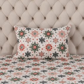 Husa pentru perna din microfibra CHRISTMAS STAR 50x70 cm, colorat