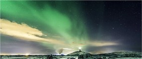Tablou cu Aurora Borealis (120x50 cm)
