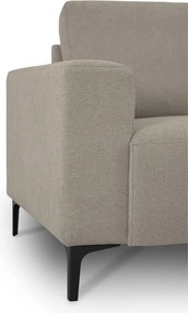 Colțar maro deschis cu tapițerie din chenille (cu colț pe partea dreaptă/cu șezlong) Fabian – Scandic