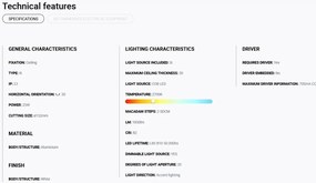 Spot LED incastrabil OPTIC White downlight LED 18/25W 2700K 20° 2100/2775 lm