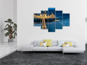 Tablou - hotel pe plajă (150x105 cm)
