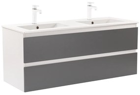 Dulap inferior Vario Forte 120 cu lavoar alb-antracit
