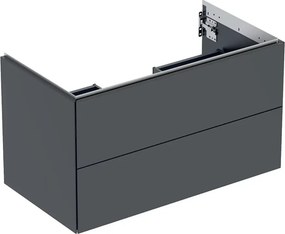 Dulap baza suspendat Geberit One negru mat 90 cm