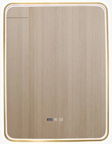 Oglindă Baie LED și Dezaburire Elit's Premium cu Senzor Touch, Lumina Rece, Caldă și Neutră, 60x80cm, cu rama Bronz Antichizat