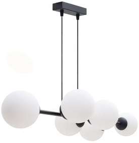 Lustră pe cablu FIRA 5xE27/60W/230V negru