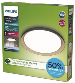 Plafonieră LED dimabilă Philips PEBBLO LED/10W/230V 4000K negru
