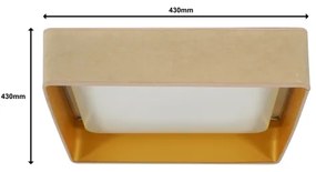 Brilagi - Plafonieră LED VELVET SQUARE LED/24W/230V bej