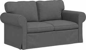 vidaXL Canapea Gri închis 155 x 82 x 80 cm țesătură