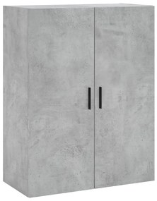 828440 vidaXL Dulap cu montaj pe perete, gri beton, 69,5x34x90 cm