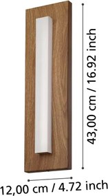 Aplică LED de exterior BITETTO LED/7W/230V IP44 Eglo 900679