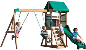 Spațiu de joacă pentru copii din lemn cu turn Buckley Hill