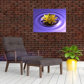 Tablou pe sticlă - Lotus (70x50 cm)