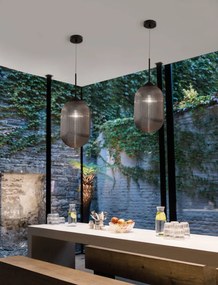 Lustra / Pendul design modern Athena II negru/fumuriu NVL-9119110