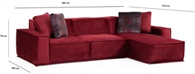 Coltar Lego Corner 9 ( L1-O1-Chl), Burgundy