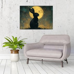 Tablou - Iepure cu lună (70x50 cm)