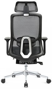 ROCKY-V5 Scaun ergonomic, Full Mesh, Sezut Translatie, suport picioare, Negru