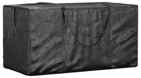 vidaXL Geantă depozitare brad de Crăciun negru 150x75x75cm polietilenă