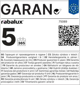Rabalux 75089 - Aplică LED de perete pentru baie TILMANN 10W/230V 4000K IP44 auriu