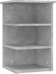 vidaXL Dulap lateral, gri beton, 35x35x55 cm, PAL