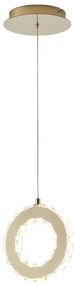 Lustra LED suspendata design modern Girona auriu