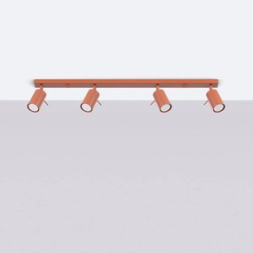 Spot cărămiziu 6x81 cm Etna – Sollux