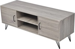 vidaXL Comodă TV, gri, 120x40x45 cm