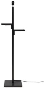Lampadar eco din bambus cu polita Java black/50x22, bl/nat