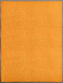 vidaXL Covoraș de ușă lavabil portocaliu 90x120 cm