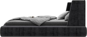 Pat tapițat Rook cu saltea, 140/160/180cm - 180x200
