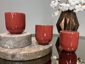 Pahar Ceramica Senso Novum (Grena, Lucios, 250ml) Gresie Glazurata Manual