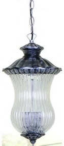Pendul pentru exterior Manchester, 2 becuri, dulie E14, negru antic, transparent, sticla, Klausen