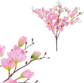 Floare artificială de cireș roz, 25 cm