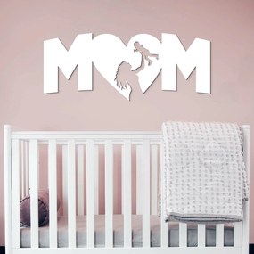 DUBLEZ | Cadou pentru mamă - Tablou din lemn - Mom